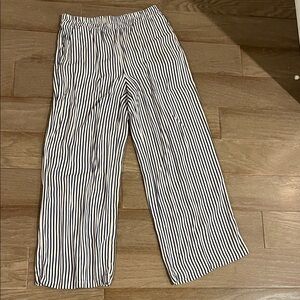 HG Navy and White Striped wide leg  Pants